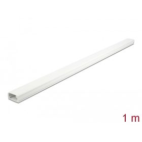   Delock Kábelcsatorna fedéllel 26 x 13 mm - hossza 1 m fehér (DL-20721)