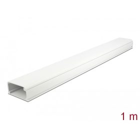   Delock Kábelcsatorna fedéllel 57 x 28 mm - hossza 1 m fehér (DL-20723)
