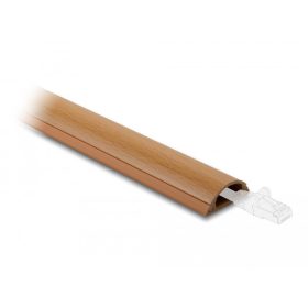   Delock Kábelcsatorna öntapadós 30 x 11 mm - hosszúság 1 m fahatású (DL-20730)