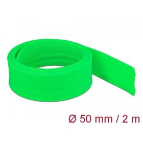   Delock Fonott kábelharisnya nyújtható 2 m x 50 mm zöld (DL-20759)