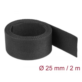   Delock Anyag hőre zsugorodó cső 2 m x 25 mm szugorodási arány 2:1 fekete (DL-20795)