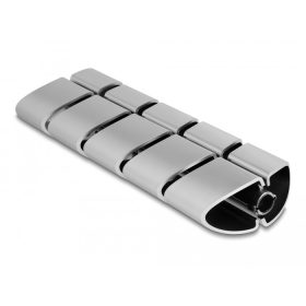   Delock 75 x 45 mm-es kábelcsatornához alkalmas foglalati elem, 5 db. ezüst színű (DL-20802)