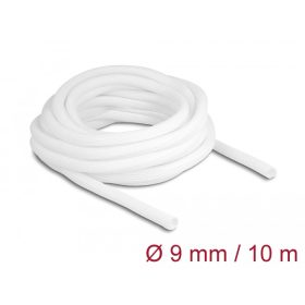   Delock Fonott kábelharisnya önzáródó 10 m x 9 mm fehér (DL-20812)