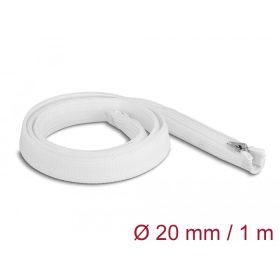   Delock Befont karmantyú zipzáras szorítóval hőállóság egészen 1 m x 20 mm-es fehér (DL-20821)