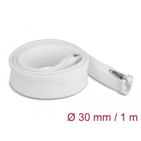   Delock Befont karmantyú zipzáras szorítóval hőállóság egészen 1 m x 30 mm-es fehér (DL-20822)