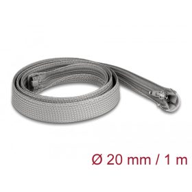   Delock Befont karmantyú zipzáras szorítóval hőállóság egészen 1 m x 20 mm-es szürke (DL-20824)