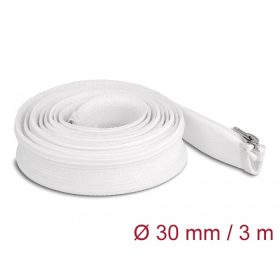  Delock Befont karmantyú zipzáras szorítóval hőállóság egészen 3 m x 30 mm-es fehér (DL-20834)
