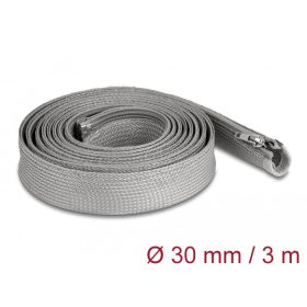   Delock Befont karmantyú zipzáras szorítóval hőállóság egészen 3 m x 30 mm-es szürke (DL-20837)