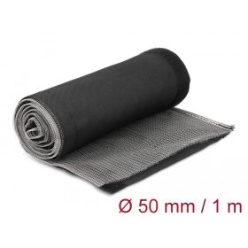  Delock Hőellenálló EMI Shielding fonott borítás tépőzáras rögzítővel, 1 m x 50 mm méretű, fekete (DL-20844)