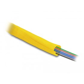   Delock Szőtt önzáródó karmantyú hőállóság egészen 5 m x 19 mm-es, sárga (DL-20874)