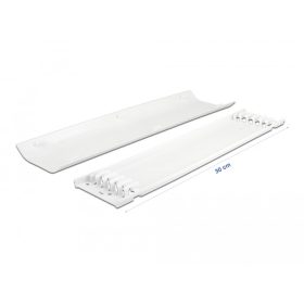   Delock Öntapadós kábelcsatorna 85 x 10 mm foglalatú és 300 mm hosszú, 2 db. fehér (DL-20886)