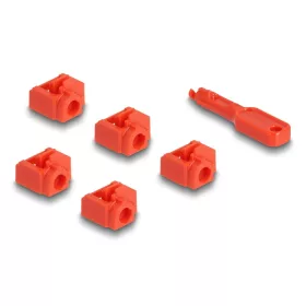   Delock RJ45 port blokkoló szett RJ45 anyához 10 db.-os (DL-20928)