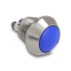 Delock nyomógomb beszereléshez, 12 mm, kék (DL-22032)