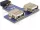 Delock USB 9tűs 2,54 mm-es fejléc anya > 2 x USB 2.0 anya - felfelé (DL-41824)