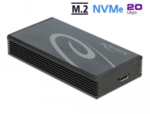 Delock M.2 NVMe PCIe SSD-hez kapcsolódó külső memória ház SuperSpeed USB 20 Gbps (USB 3.2 Gen 2x2) U