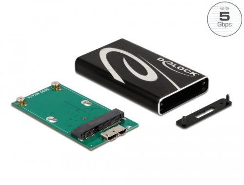 Delock Külső váz SuperSpeed USB mSATA SSD-hez