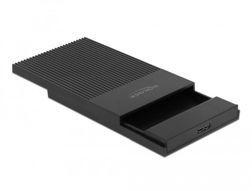 Delock Külső ház 2.5  SATA HDD / SSD-hez SuperSpeed USB Micro-B típusú hüvely - eszközmentes