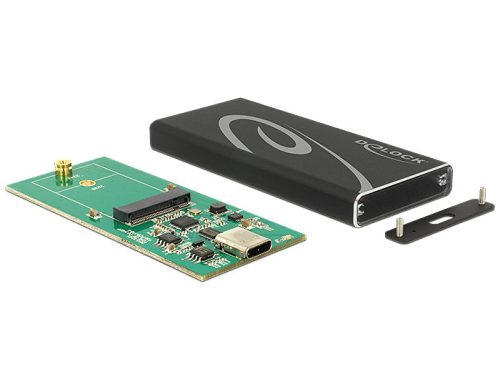 Delock külső burkolat M.2 SSD 42 mm > SuperSpeed USB 10 Gbps (USB 3.1 Gen 2) USB Type-C anya