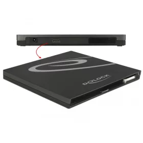   Delock Külso Ház Ultra Vékony SATA meghajtókhoz 9,5 mm > USB Type-C , anya (DL-42595)
