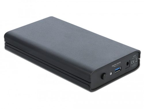 Delock Külso ház 3.5  SATA HDD számára SuperSpeed USB 3.1 Gen 1 csatlakozóval