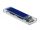 Delock Külso ház M.2 NVME PCIe SSD-hez USB Type-C  csatlakozóval anya áttetszo