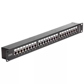   Delock 19" csatolós patch panel 24 portos Cat.6 (DL-43295)