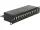 Delock 10  Patch Panel 12 portos Cat.6 fekete (DL-43297)