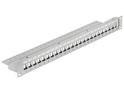 Delock 19" Keystone patch panel 24 portos szürke
