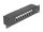 Delock 10  Kapcsolókészülékes patch panel 8 porttal Cat.6