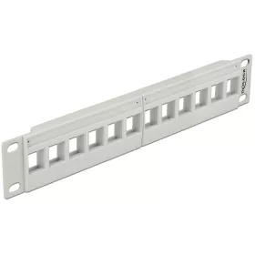   Delock 10" Keystone Patch Panel 12 Port szürke (DL-43309)