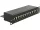 Delock 10  Patch Panel 12 portos Cat.6A fekete színű (DL-43310)