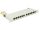 Delock 10  Patch Panel 12 portos Cat.6A 0.5 U szürke színű