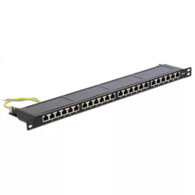   Delock 19" Patch Panel 24 Port Cat.6 0,5 U fekete (DL-43316)