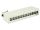 Delock Keystone asztali patch panel 12 portos szürke