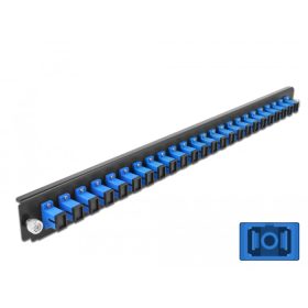   Delock 19  kötő doboz első panele 24 porttal SC Simplex kék (DL-43351)