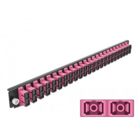   Delock 19  kötő doboz első panele 24 porttal SC Duplex ibolya (DL-43367)