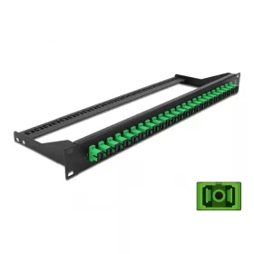   Delock 19  száloptikás csatlakozó panel 24 portos SC Simplex zöld (DL-43381)