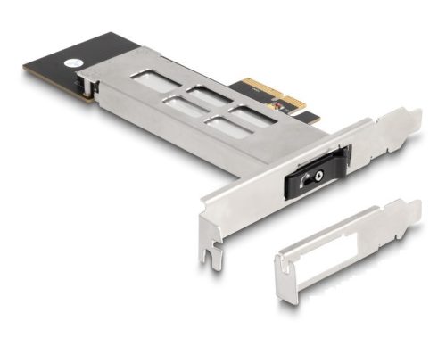 Delock PCI expressz kártya mobil-rack 1 x M.2 NMVe SSD-hez - alacsony profilú formatényező