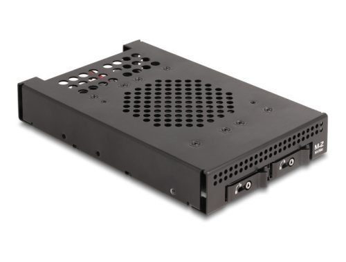 Delock 3.5  Mobil állvány 2 x M.2 NVMe SSD-hez OcuLink SFF-8612 konnektorral