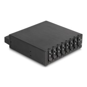   Delock 5.25  mobil állvány 8 x M.2 NVMe SSD-hez vékony SAS SFF-8654 konnektorokkal (DL-47129)