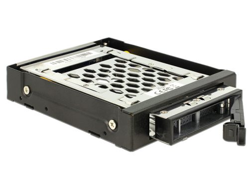 Delock 3.5 -os mobil rack 1 db 2.5 -os SATA / SAS HDD / SSD számára rezgés elleni védelemmel