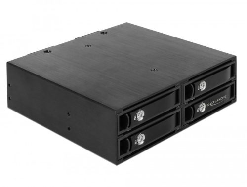 Delock 5.25  mobil rack 4 x 2.5  SATA / SAS HDD / SSD - hez 12 Gb/s sebességu