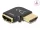 Delock HDMI adapter apa - anya 90 fok balra hajlítva 8K 60 Hz fém (DL-60018)