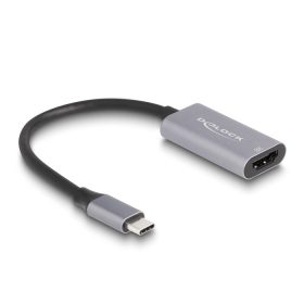   Delock USB Type-C  adapter HDMI (DP Alt Mode) 8K-hez HDR funkcióval alumínium (DL-60021)