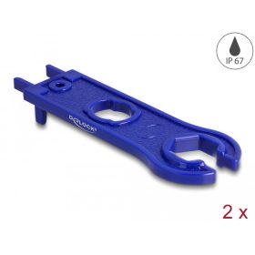   Delock DL4 kábelekhez és konnektorokhoz tartozó eszköz, hatszögletű, 2 db kék (DL-60029)