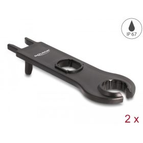   Delock DL4 kábelekhez és konnektorokhoz tartozó eszköz, kerek, 2 db fekete (DL-60030)