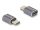 Delock USB Adapter 40 Gbps USB Type-C PD 3.0 100 W csatlakozódugóval - csatlakozóhüvellyel, portkímélővel 8K 60 Hz fém