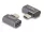 Delock USB Adapter 40 Gbps USB Type-C  PD 3.0 100 W csatlakozódugóval - csatlakozóhüvellyel, ívelt bal / jobb 8K 60 Hz fém (DL-60047)