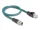 Delock M12 adapter kábel X-kódolt 8 tűs apa - RJ45 apa 50 cm (DL-60077)