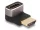 Delock HDMI adapter apa - anya 90  lefelé néző csatlakozódugóval 8K 60 Hz szürke fém (DL-60085)